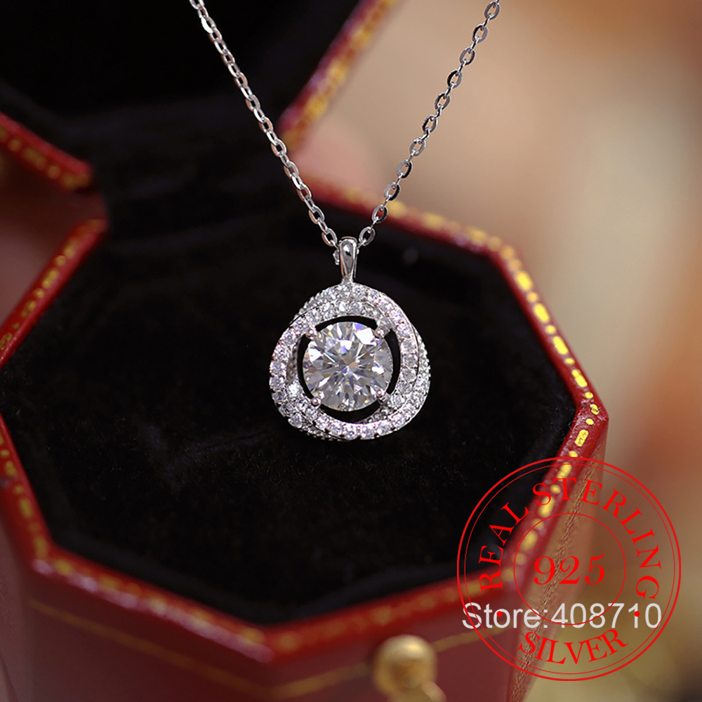 Crystal Choker Necklace - 925 Sterling Silver Jewelry Exquisite Crystal