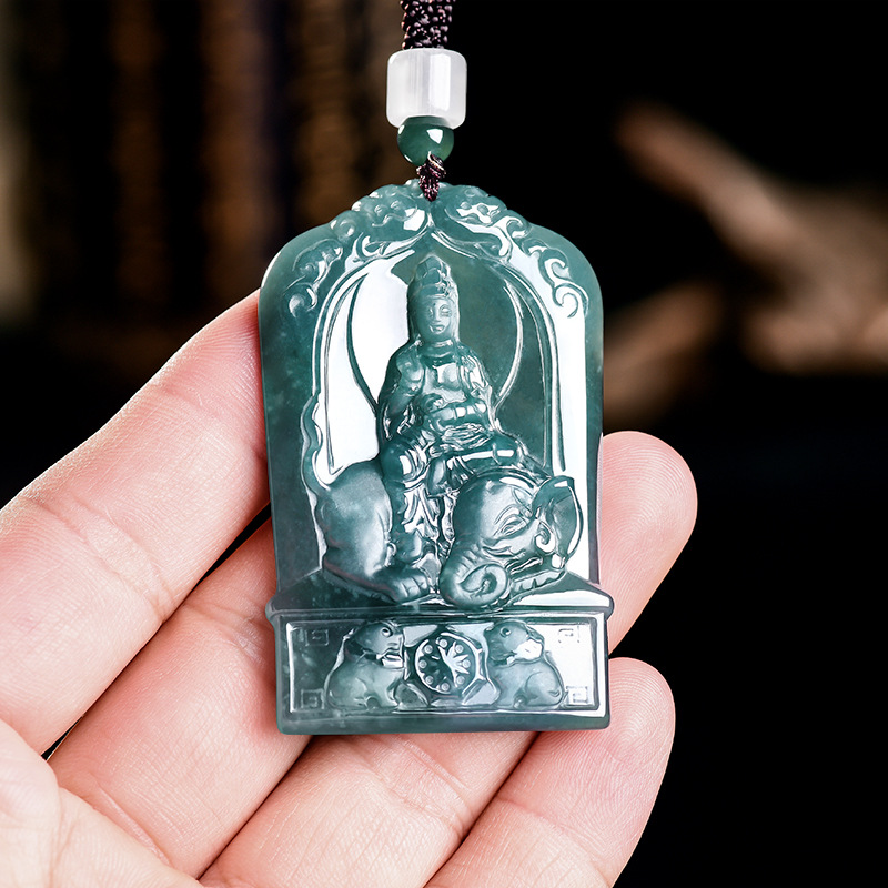 Jewelry & Watches Sp Z Oo Ul Frezerów 3 - Natural Burmese Jadeite Guanyin Pendant Necklace