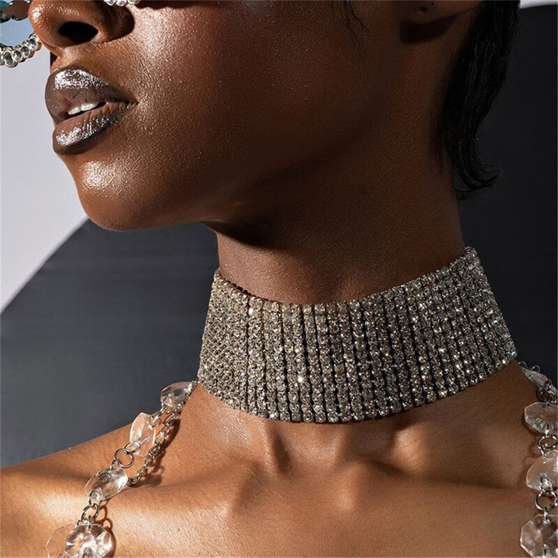 Crystal Choker Necklace - Necklace For Women Crystal Necklace Choker