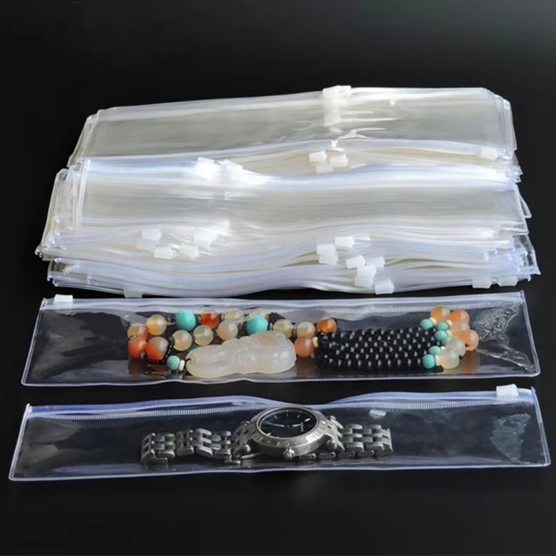 Jewelry Like Watches - 50PCS Long Clear White Plastic PVC