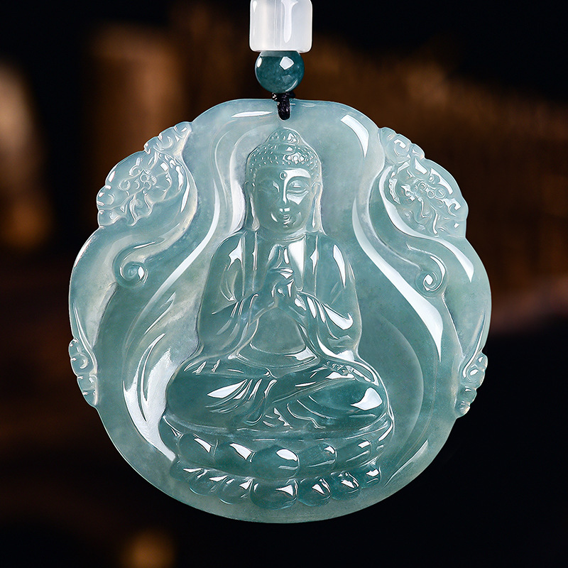 Jewelry & Watches Sp Z Oo Ul Frezerów 3 - Natural Burmese Jadeite Buddha Pendant Necklace