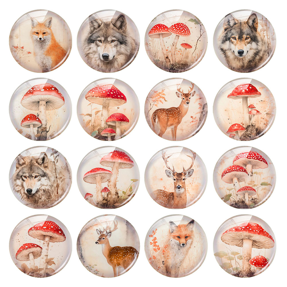 Wolf Jewelry & Watches Tampa - Random Mixed Round/Oval/Square Secret Forest Mushroom
