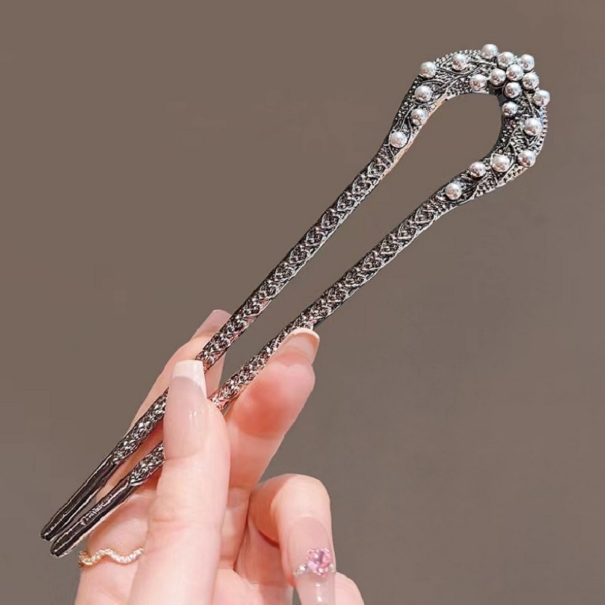 Shop Jewelry & Watches Near Me - New Pearl U Shaped Hairpin For