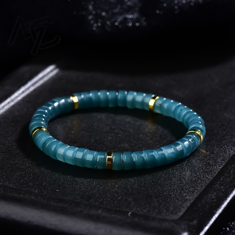 Jewelry & Watches Sp Z Oo Ul Frezerów 3 - Natural Jadeite Blue Water Abacus Beads