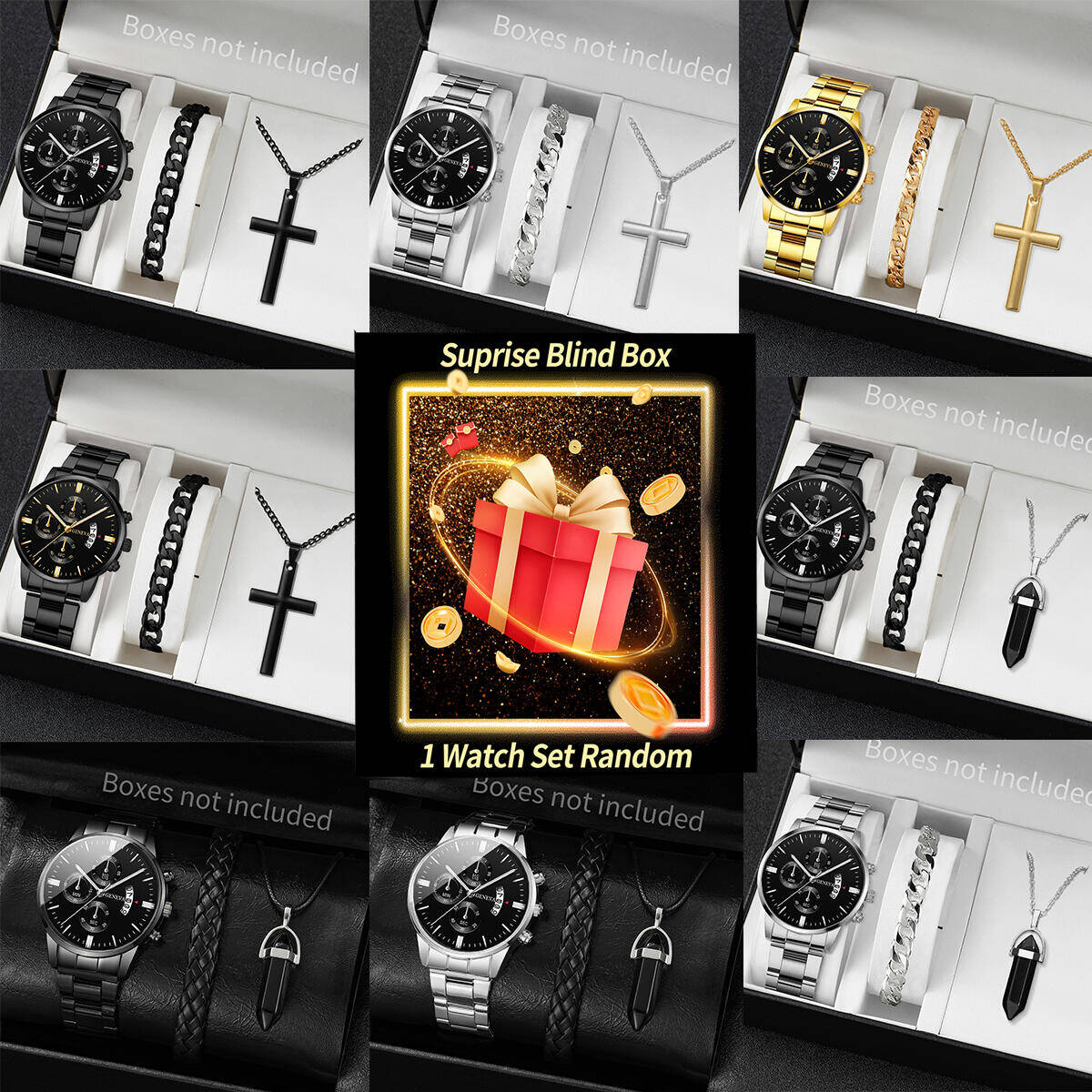 Jewelry Like Watches - Surprise Mystery Watch Blind Box-3PCS/Set Fashion