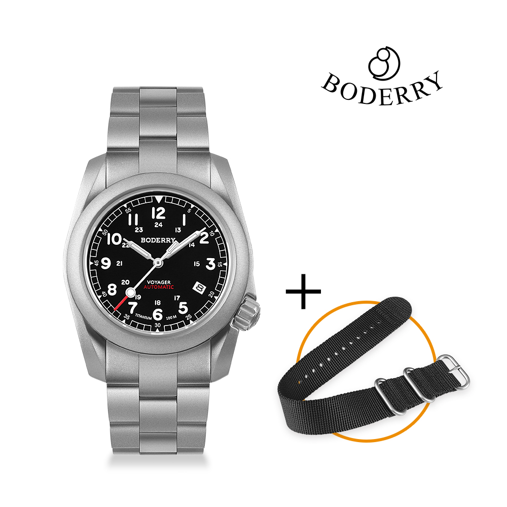 Seiko Watch 5 Sports - Boderry Voyager Field Watch Titanium Automatic