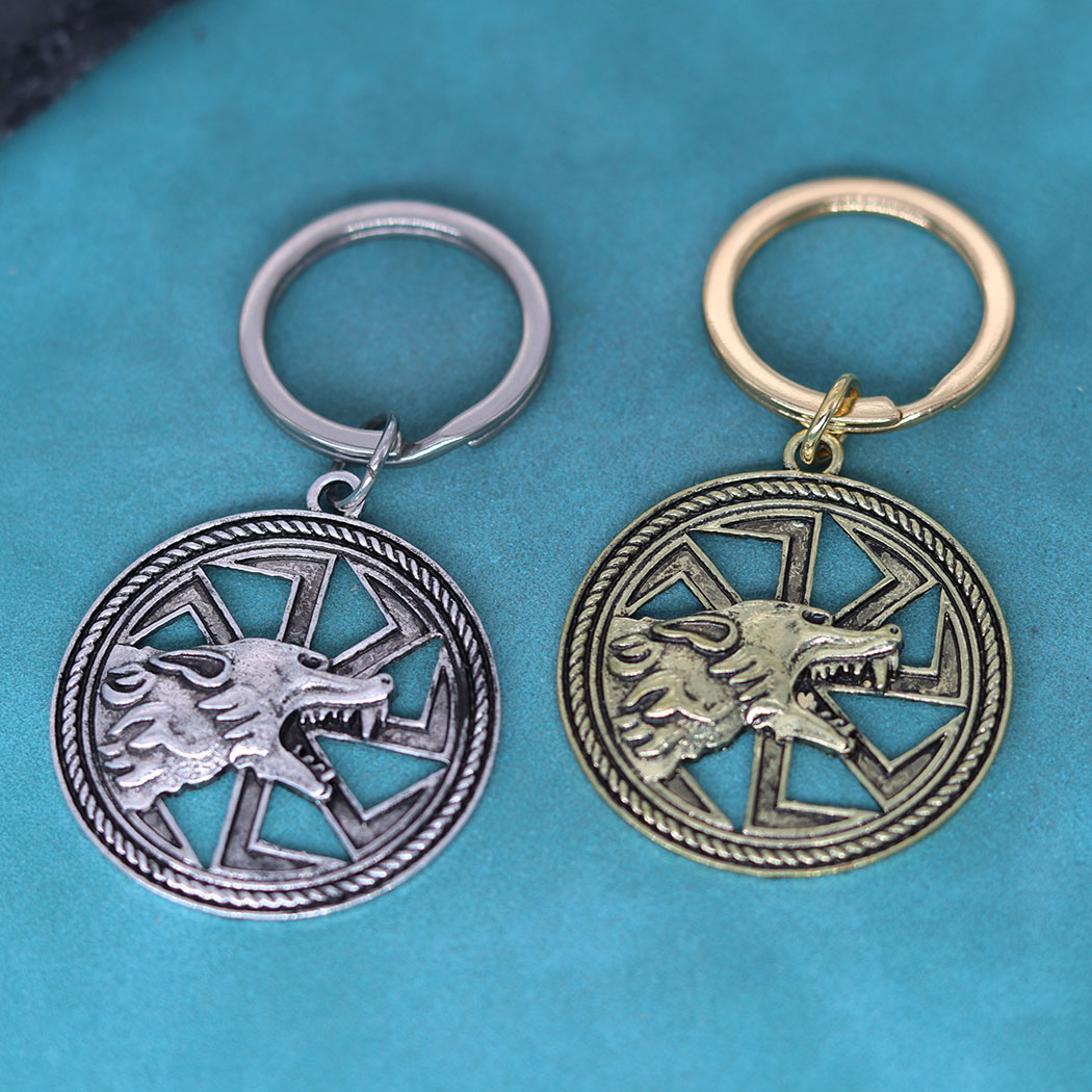 Wolf Jewelry & Watches Tampa - Harajuku Style Slavic Men Keychain Kolovrat