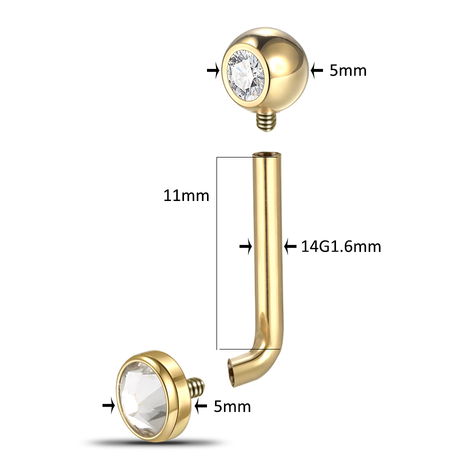 1/10Pcs G23 Titanium Christina - Christina Jewelry & Watches Marguerite Ørestik Forgyldt Sølv review and price