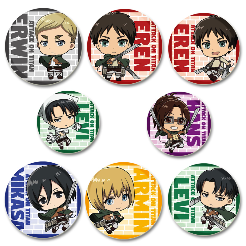 Attack on Titan Badge Handmade - Levi Jewelry & Watches Inc review and price