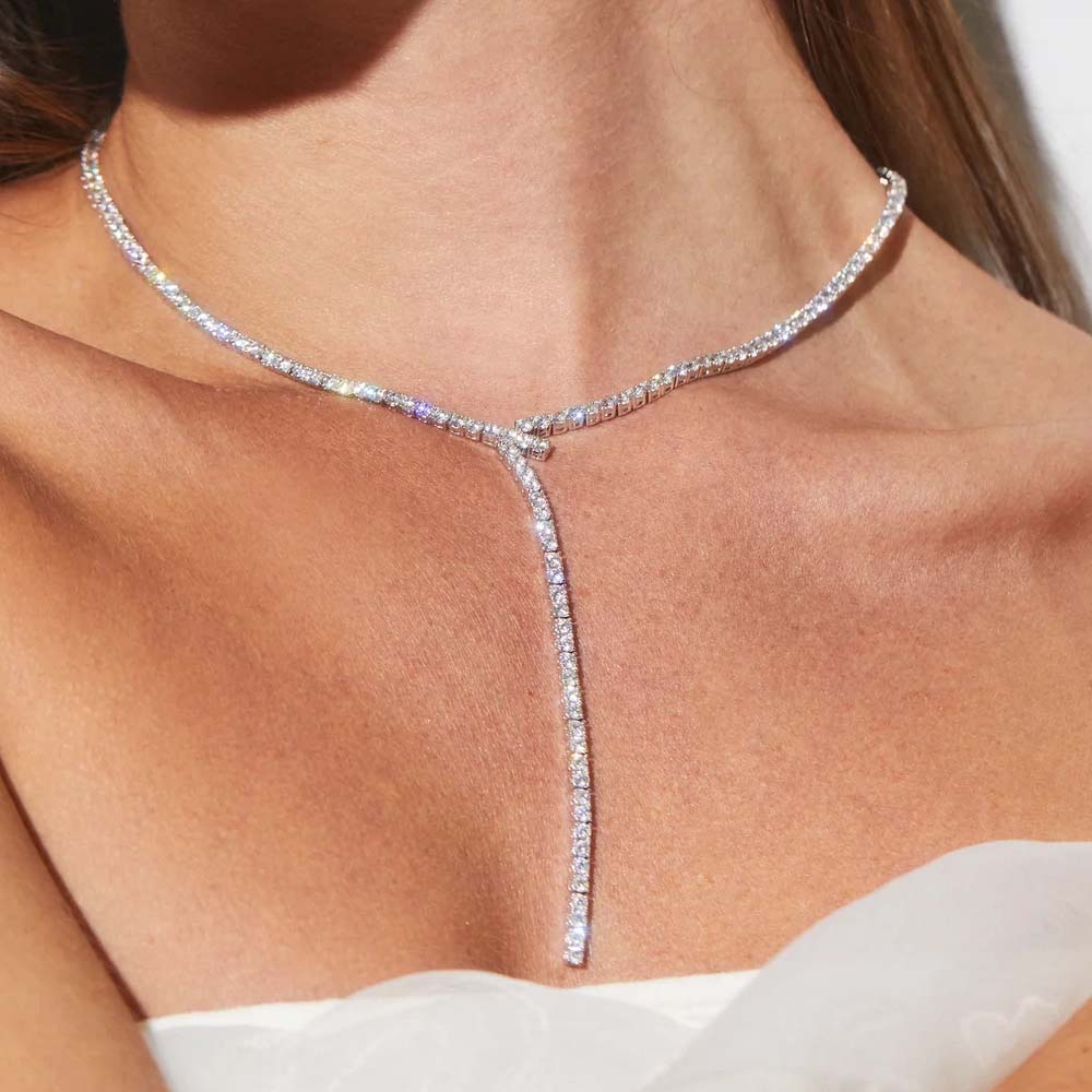 Stonenfans Long Y Shaped Laria - Crystal Choker Necklace review and price