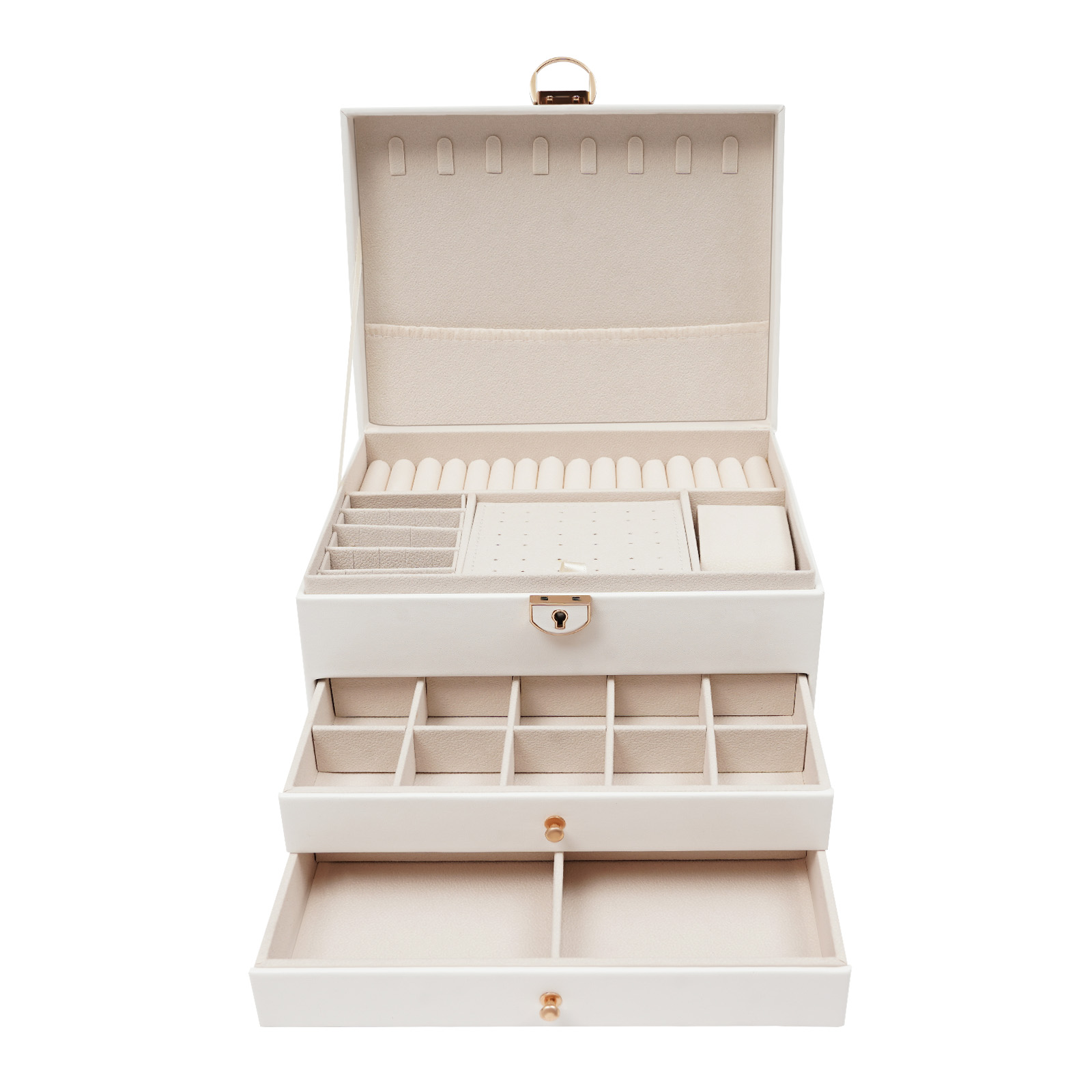 3 Tiers Jewelry Storage Box, S - Jewelry Eyewear Watches & Accessories review and price