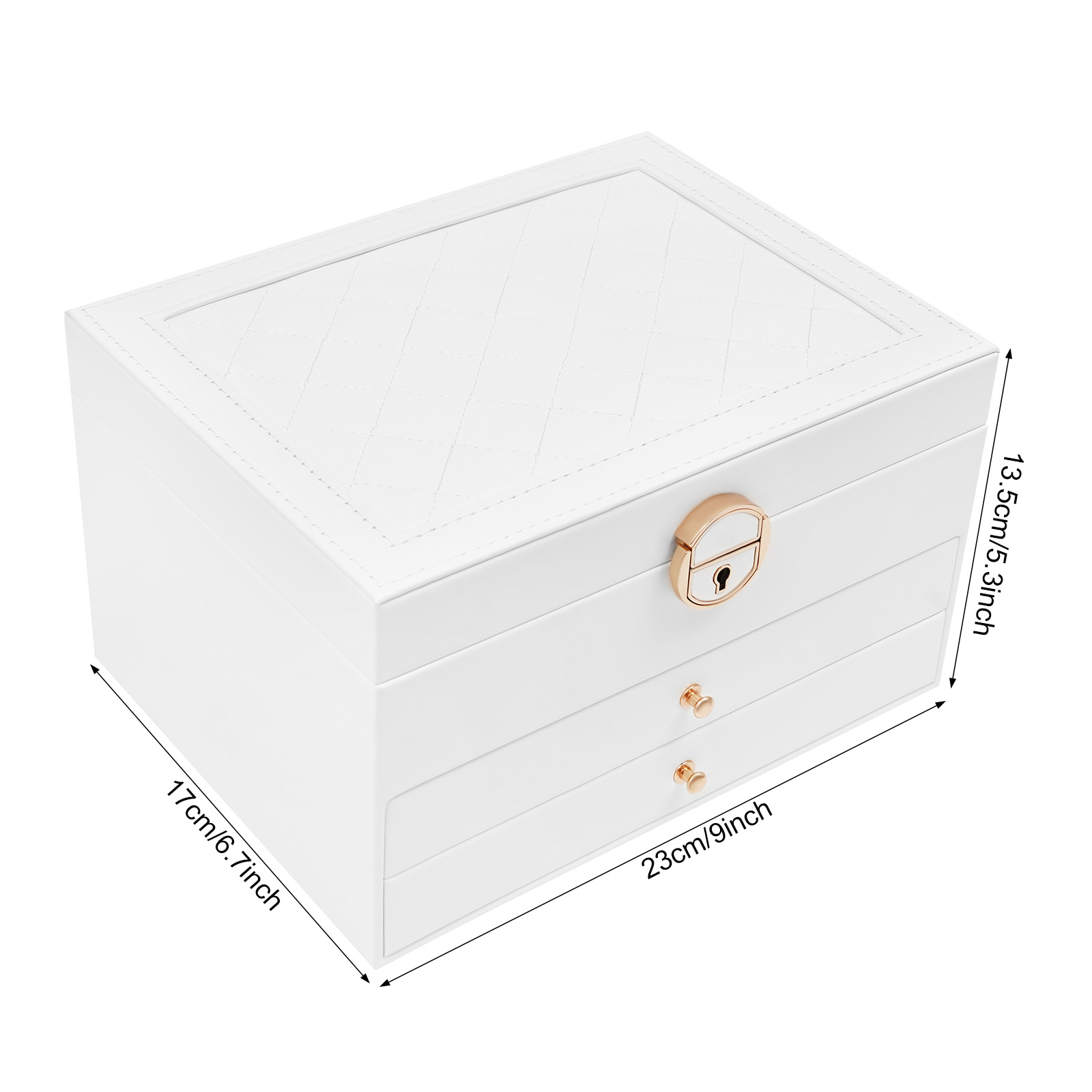 3 Tiers Jewelry Storage Box, S - Jewelry Eyewear Watches & Accessories review and price