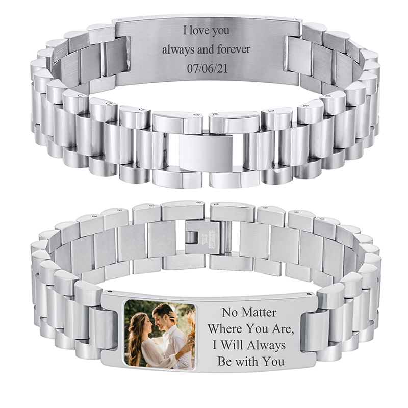 Custom Picture Text Bracelet W - Jewelry Like Watches review and price