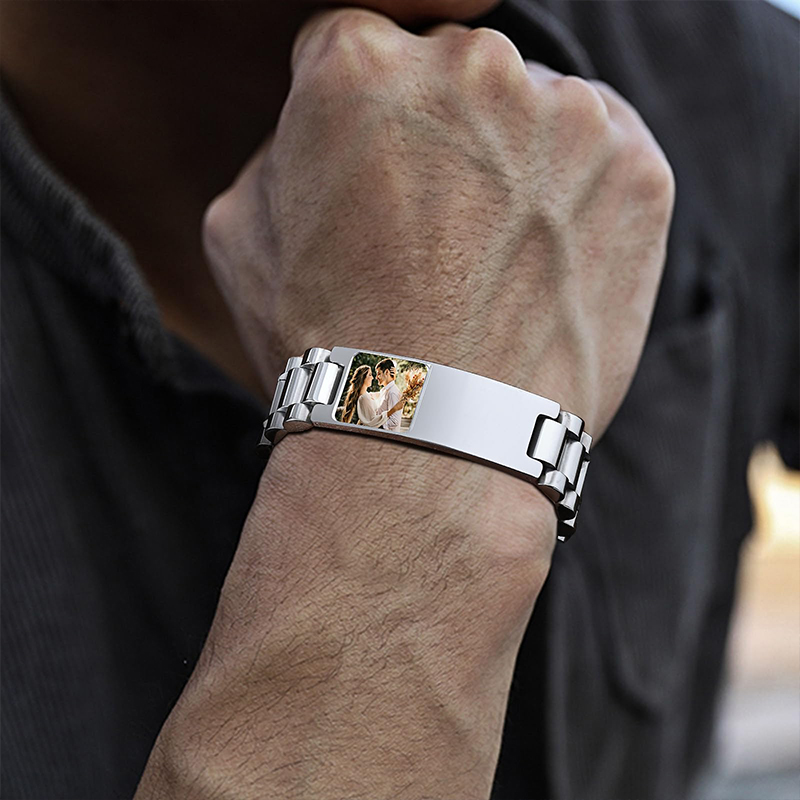Custom Picture Text Bracelet W - Jewelry Like Watches review and price