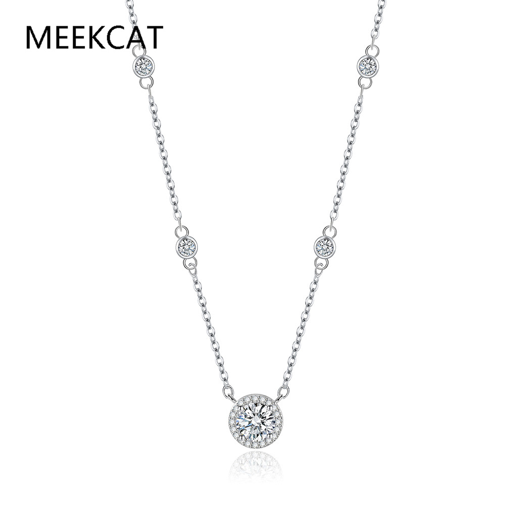 1/2/3CT Moissanite Necklaces f - Crystal Choker Necklace review and price
