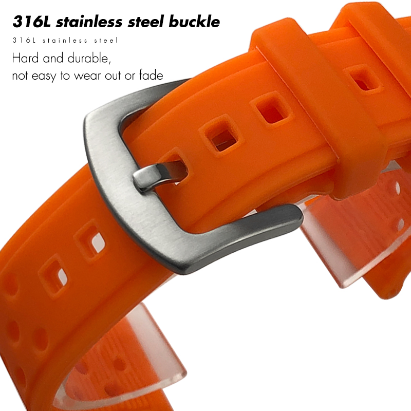 Soft Rubber Silicone Watchband - Seiko Watch 5 Sports review and price