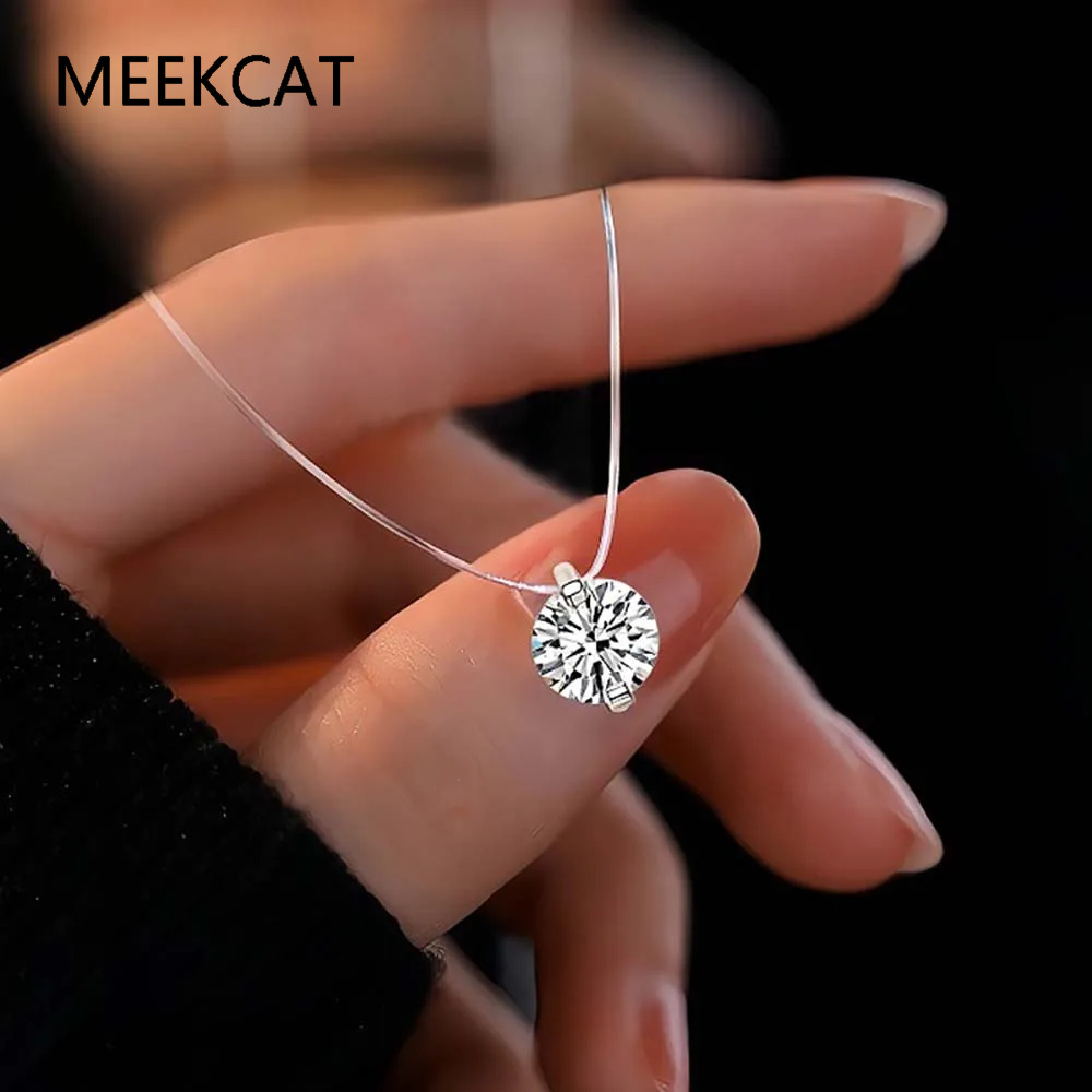 0.5-5CT Moissanite Pendant Nec - Crystal Choker Necklace review and price