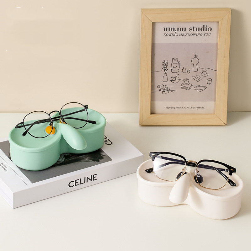 Cute Glasses Storage Box carto - Jewelry Eyewear Watches & Accessories review and price