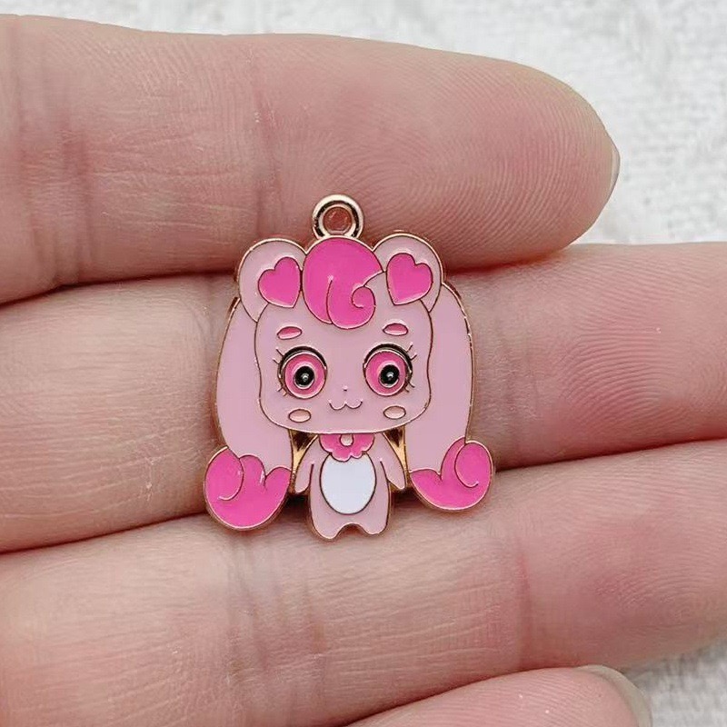10pcs Cartoon Cute Drip Oil Al - Drop Earrings review and price