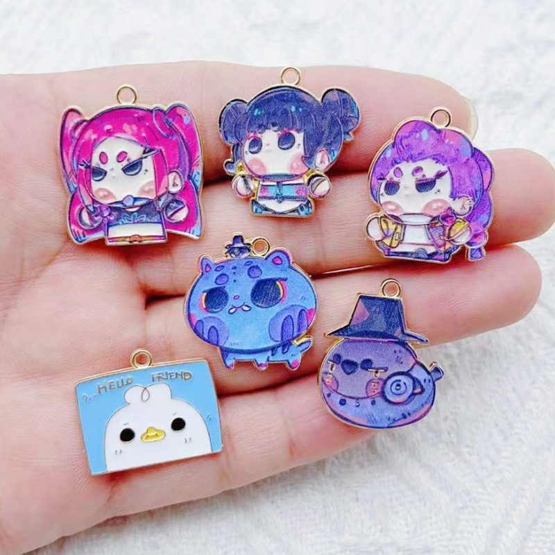 10pcs Cartoon Anime Pendant Oi - Drop Earrings review and price