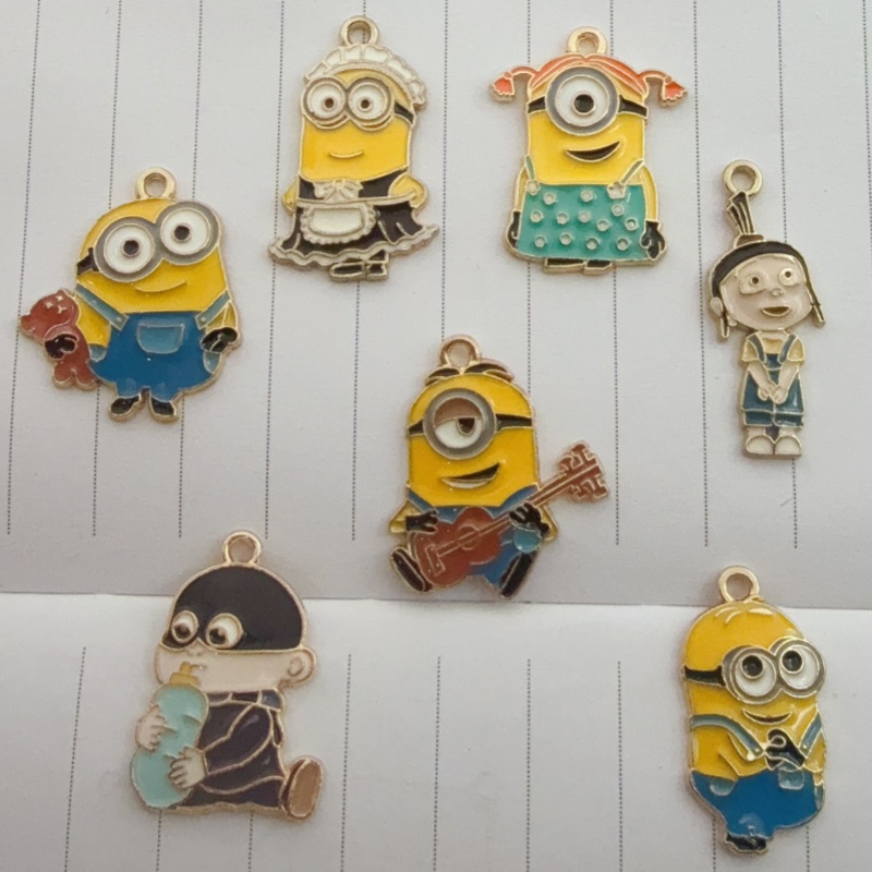 10pcs alloy drip oil cartoon p - Drop Earrings review and price