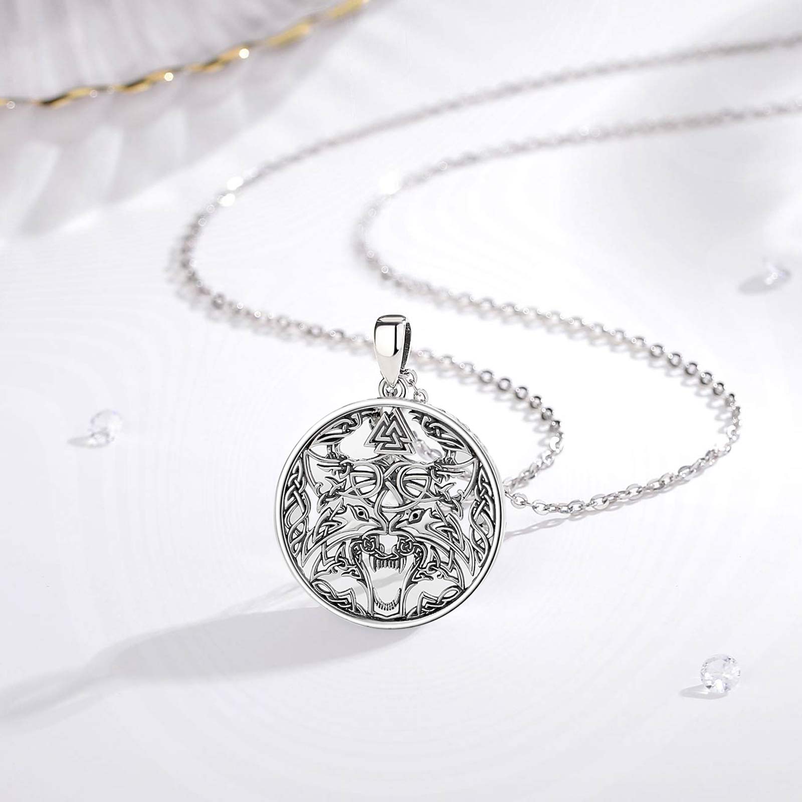 Eudora 925 Sterling Silver Vik - Wolf Jewelry & Watches Tampa review and price