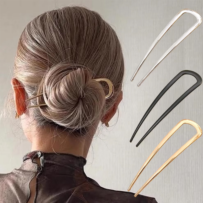 Simple U Shaped Hair Forks Hai - Shop Jewelry & Watches Near Me review and price
