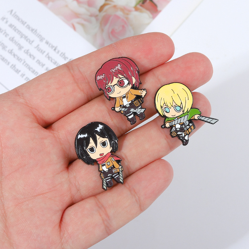 Eren Chibi Enamel Pins Custom  - Levi Jewelry & Watches Inc review and price