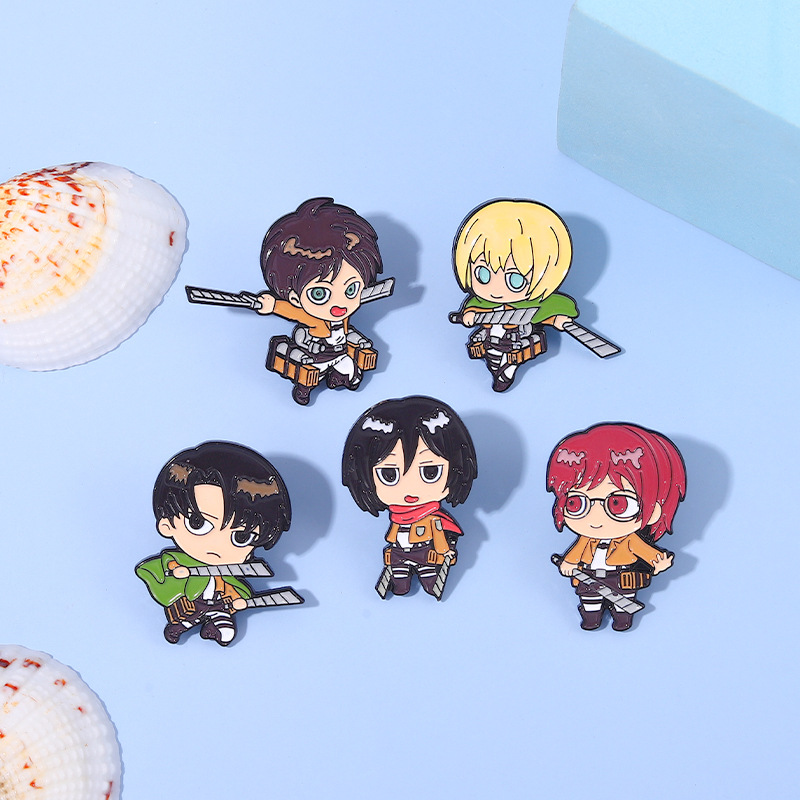 Eren Chibi Enamel Pins Custom  - Levi Jewelry & Watches Inc review and price