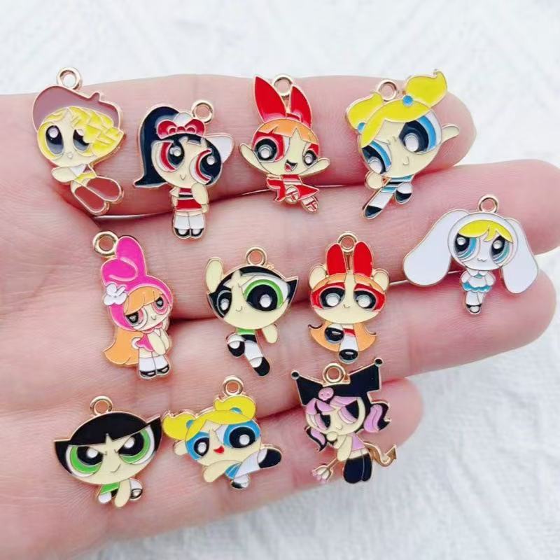 10pcs Alloy Oil-Dripping Carto - Drop Earrings review and price