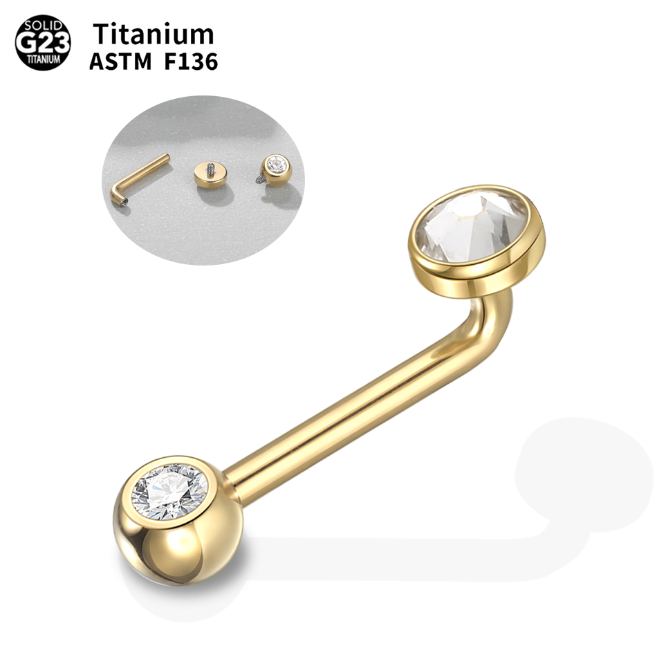 1PC  Implant Grade Titanium Ch - Christina Jewelry & Watches Marguerite Ørestik Forgyldt Sølv review and price