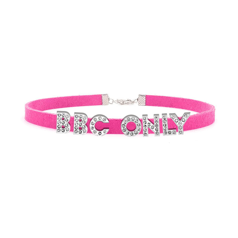 Rhinestone Letter BBC ONLY Nec - Crystal Choker Necklace review and price