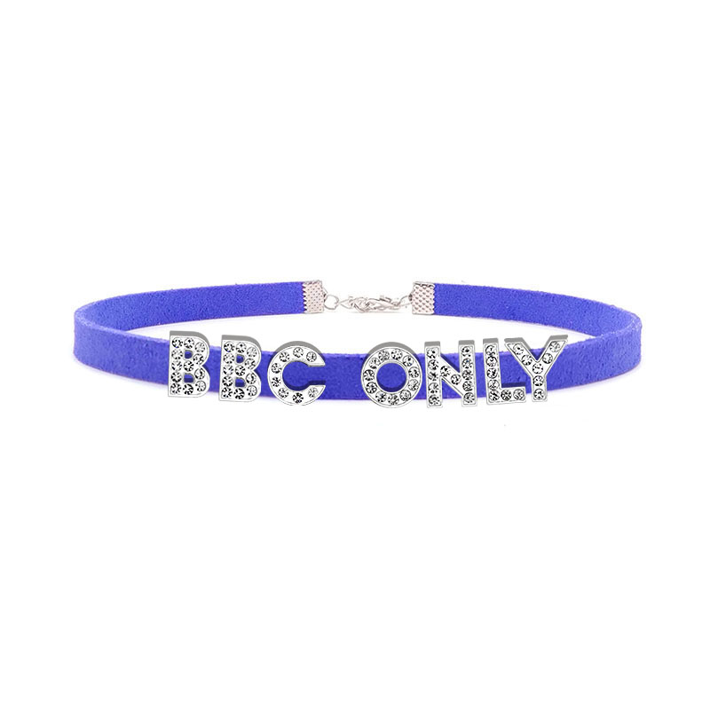 Rhinestone Letter BBC ONLY Nec - Crystal Choker Necklace review and price