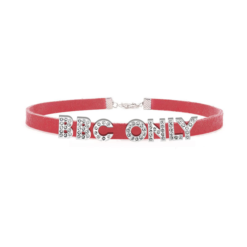 Rhinestone Letter BBC ONLY Nec - Crystal Choker Necklace review and price