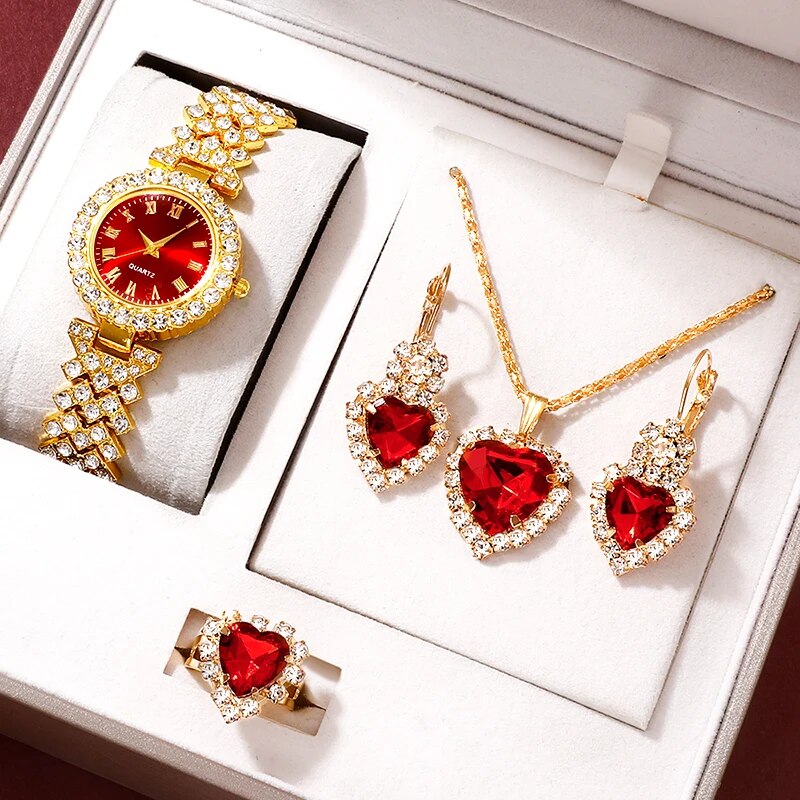 Golden Luxury Watch Women Ring - Jewelry Like Watches review and price