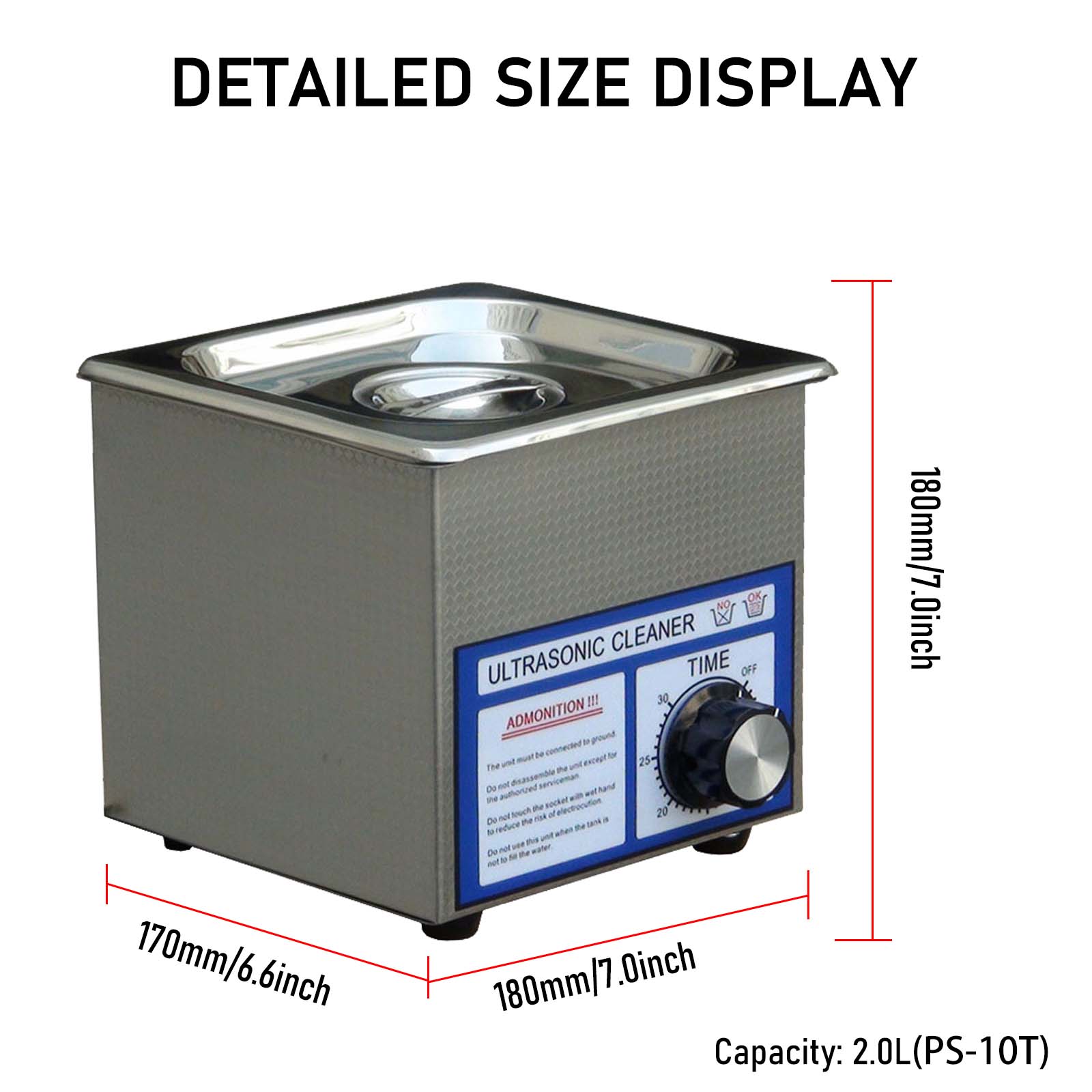 1.3L-3L Ultrasonic Cleaner PS- - Jewelry Eyewear Watches & Accessories review and price