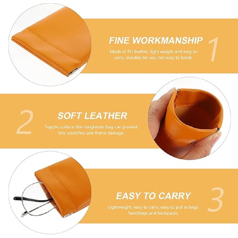 3 Pack PU Leather Storage Pouc - Jewelry Eyewear Watches & Accessories review and price