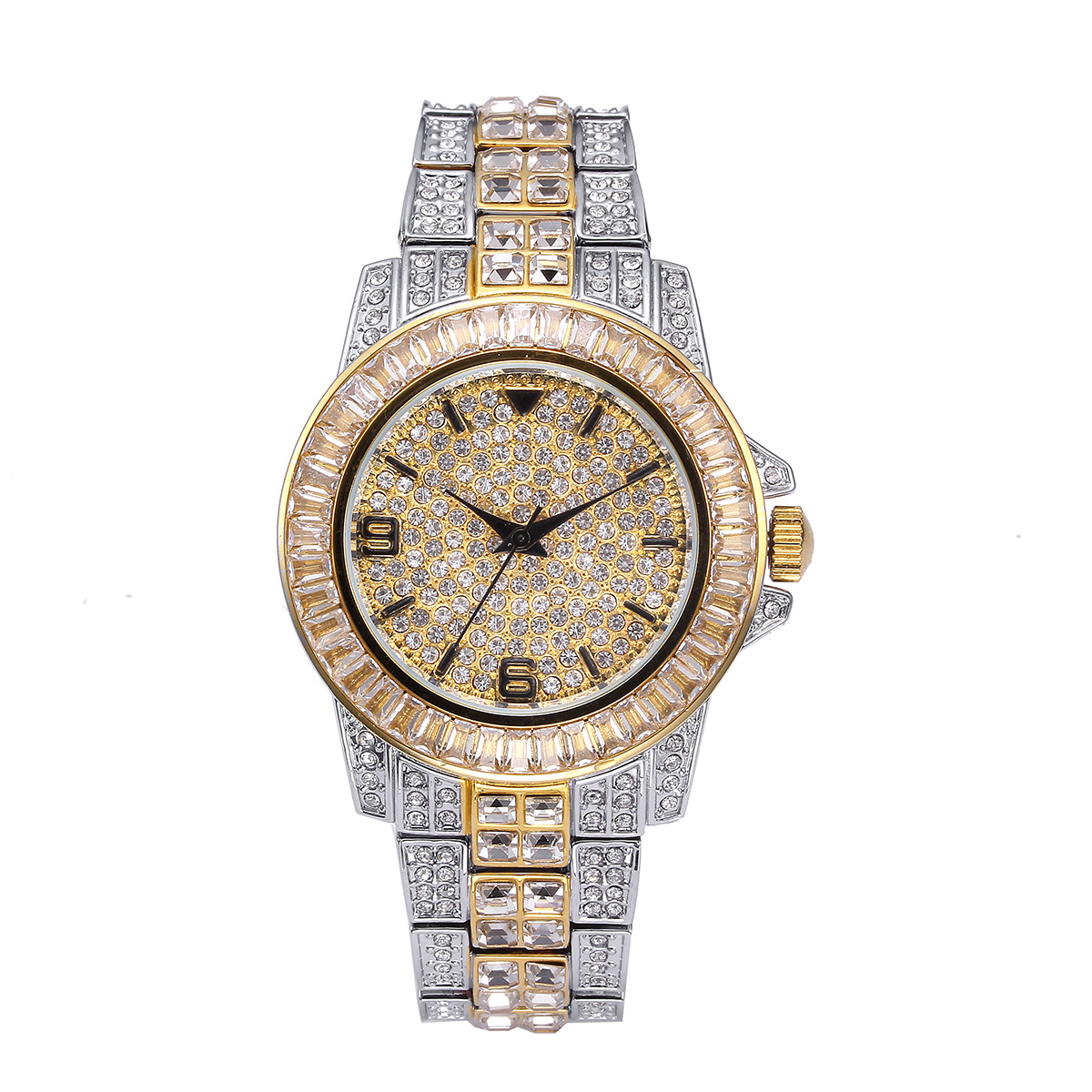 Luxury Full Stone Quartz Watch - Jewelry Watches & Accessories review and price