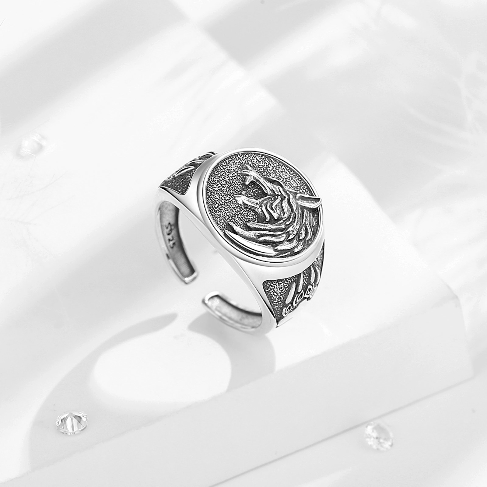 Eudora 925 Sterling Silver Vik - Wolf Jewelry & Watches Tampa review and price