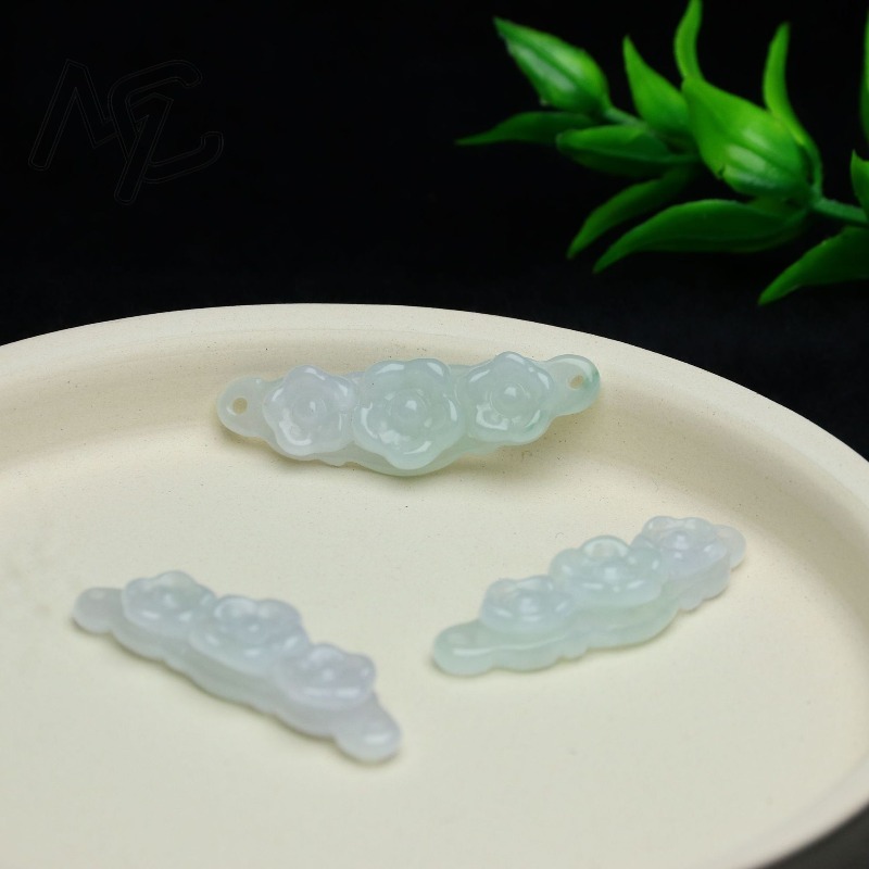 1pc Natural Jadeite Emerald Fl - Jewelry & Watches Sp Z Oo Ul Frezerów 3 review and price