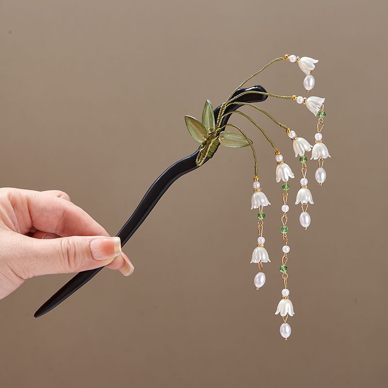Wooden Flower Hairpin Vintage  - Shop Jewelry & Watches Near Me review and price
