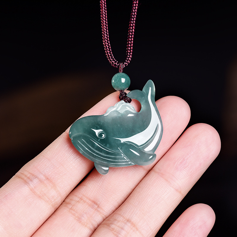 Natural Burmese Jadeite Whale  - Jewelry & Watches Sp Z Oo Ul Frezerów 3 review and price