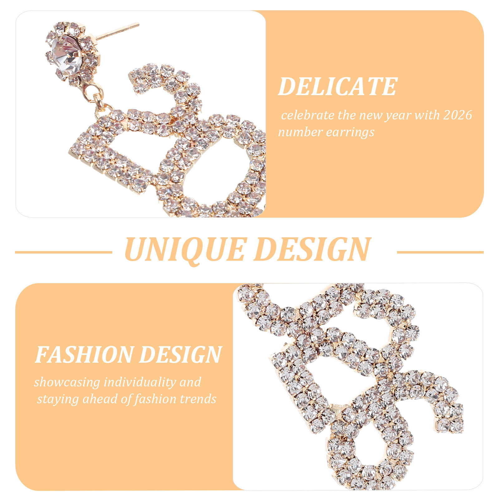 2026 Number Rhinestone Earring - Eve Jewelry & Watches Distribuidor Oficial Rolex Buenos Aires review and price