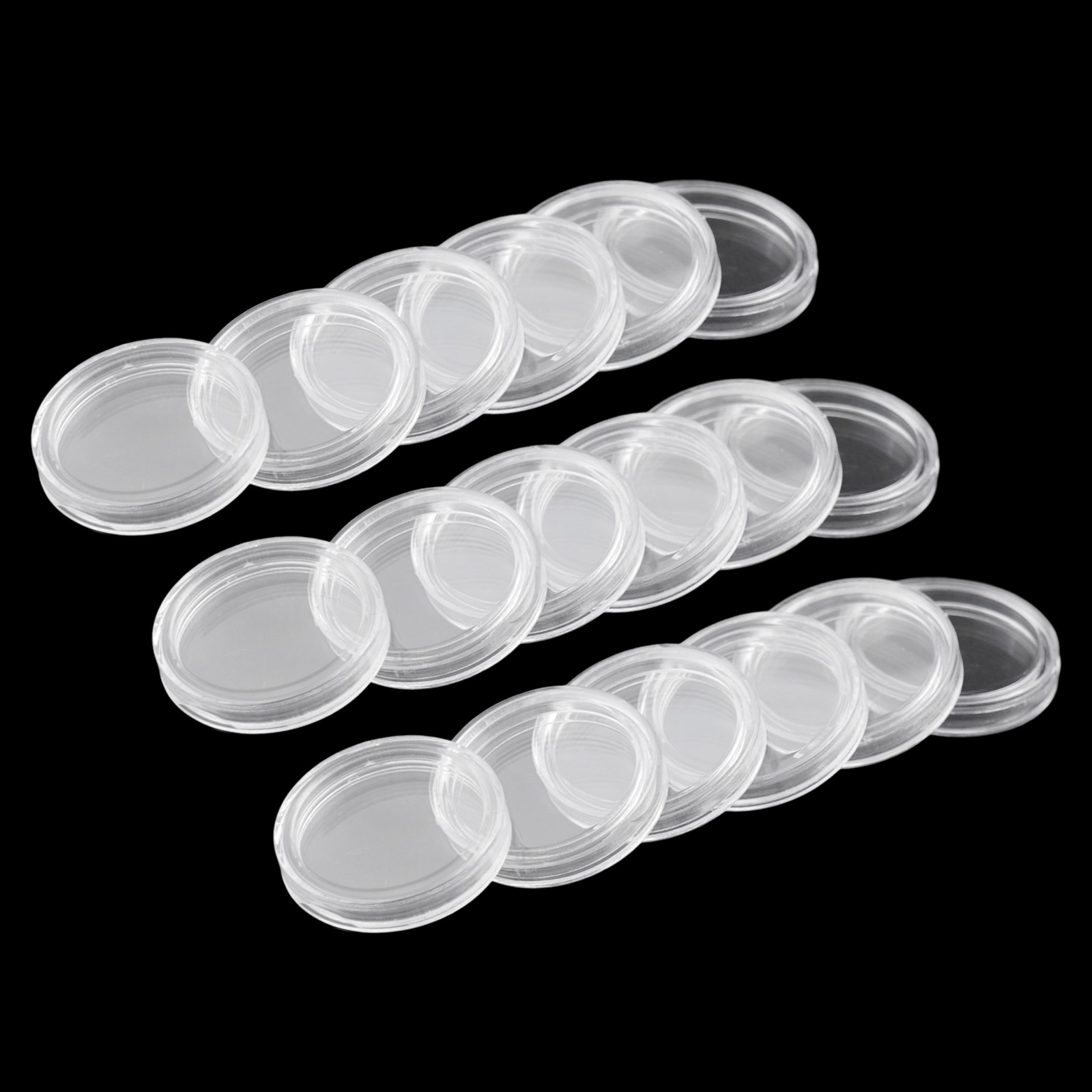 100 Pieces 23mm Clear Round Pl - Collectors Coins Jewelry & Watches Of Smithtown Photos review and price