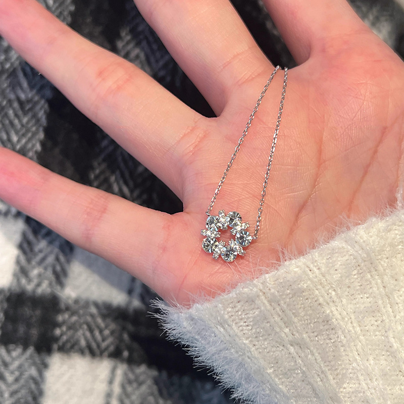 925 Sterling Silver Exquisite  - Crystal Choker Necklace review and price