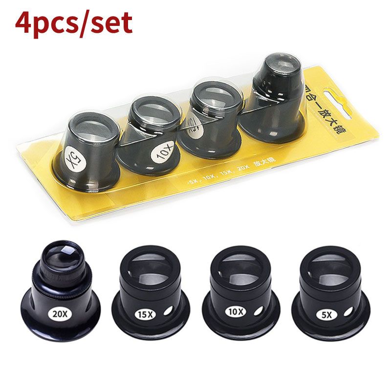 4pcs/set Monocular Magnifying  - Jewelry Eyewear Watches & Accessories review and price