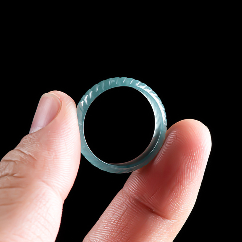 Blue Real Burmese Jadeite Ring - Jewelry & Watches Sp Z Oo Ul Frezerów 3 review and price