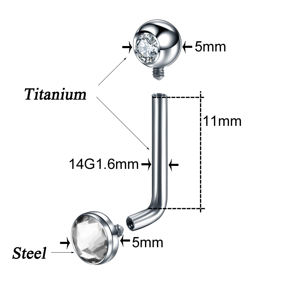 1PC G23 Titanium Crystal Chris - Christina Jewelry & Watches Marguerite Ørestik Forgyldt Sølv review and price