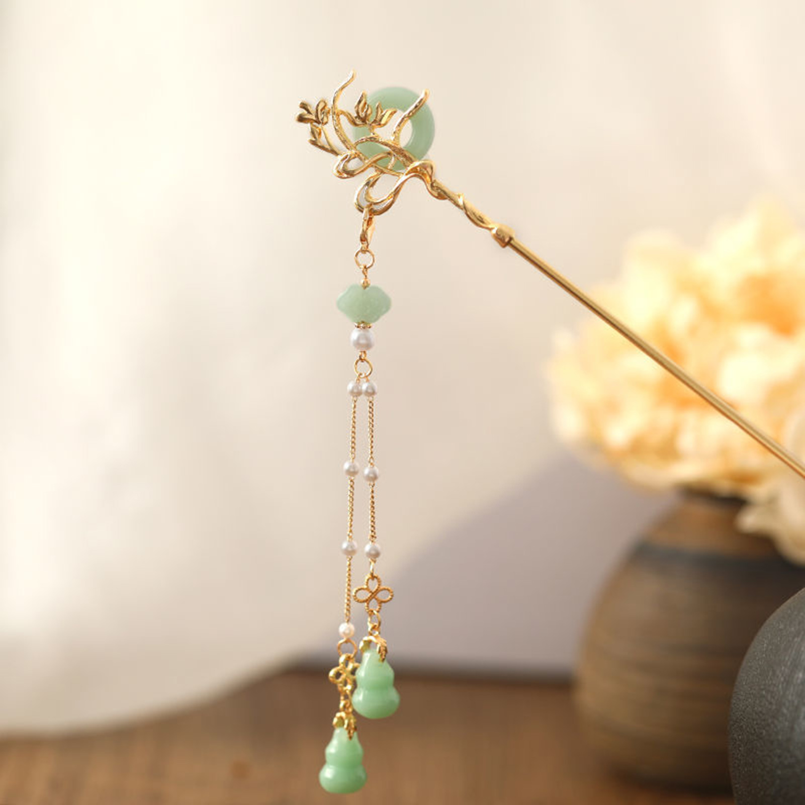 Chinese Style Glass Hairpin Fo - Shop Jewelry & Watches Near Me review and price
