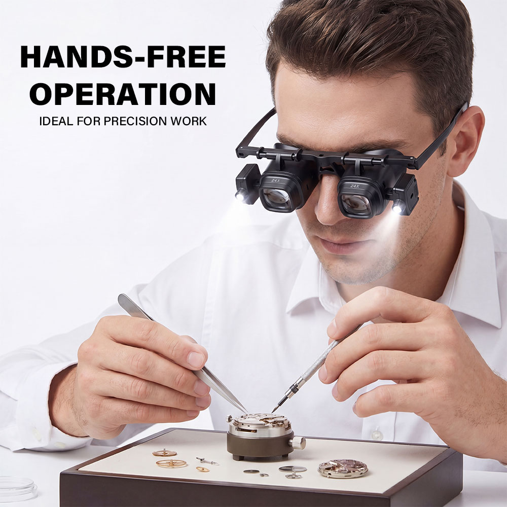 Portable 2X-24X Headband Magni - Jewelry Eyewear Watches & Accessories review and price